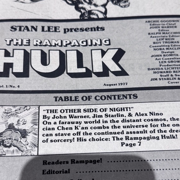 ⚡️The Vintage 1977 First Edition “The Rampaging Hulk” Comic Book - Picture 16 of 16